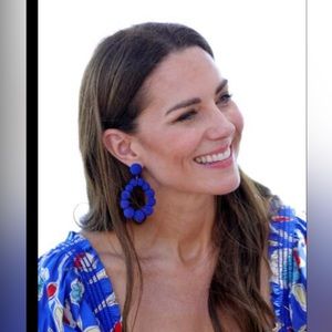 Sezane Charlie earrings, Blue